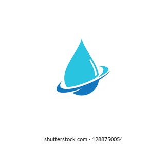 water drop Logo Template vector illustration design