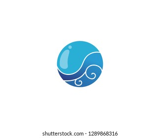 water drop Logo Template vector illustration design