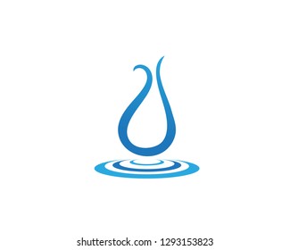 Water drop Logo Template vector illustration design - Vector.
