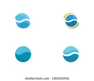 water drop Logo Template vector illustration design
