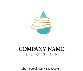 water drop Logo Template vector illustration design
