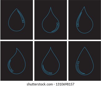 Water drop Logo Template vector illustration design