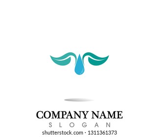 water drop Logo Template vector illustration design