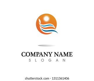 water drop Logo Template vector illustration design
