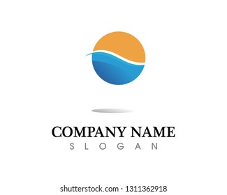 water drop Logo Template vector illustration design