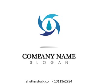 water drop Logo Template vector illustration design

