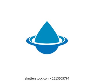 Water Drop Logo template vector icon illustration design 