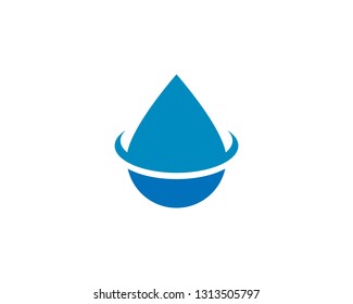 Water Drop Logo template vector icon illustration design 