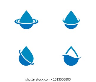 Water Drop Logo template vector icon illustration design 