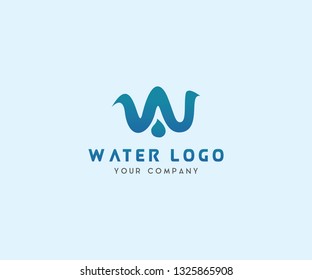 Water drop Logo Template vector illustration design with business.