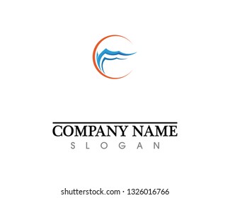 water drop Logo Template vector illustration design