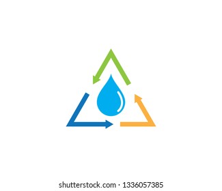 water drop Logo Template vector illustration design
