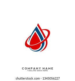 water drop Logo Template vector illustration design