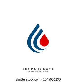 water drop Logo Template vector illustration design