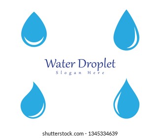Water drop Logo Template vector illustration design