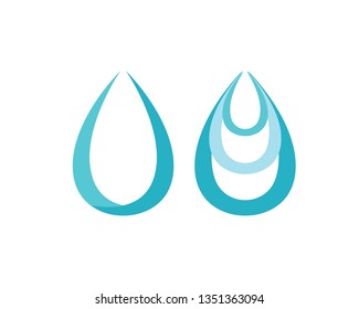 Water drop Logo Template vector illustration design