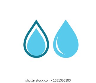Water drop Logo Template vector illustration design