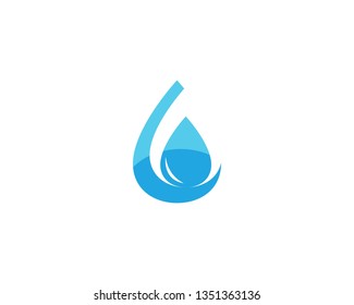 Water drop Logo Template vector illustration design