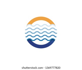 water drop Logo Template vector illustration design
