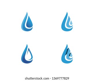 water drop Logo Template vector illustration design
