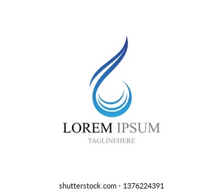 Water drop Logo Template vector illustration design