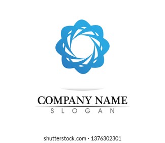 water drop Logo Template vector illustration design
