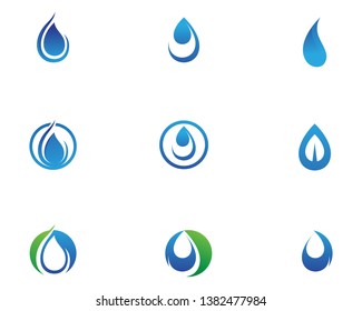 Water drop Logo Template vector illustration design