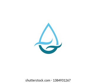 Water drop Logo Template vector illustration design