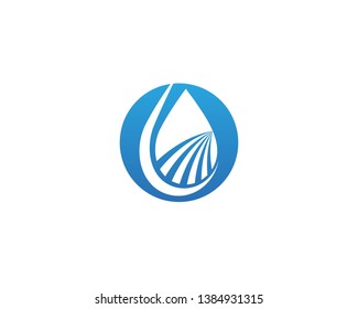 Water drop Logo Template vector illustration design