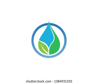 Water drop Logo Template vector illustration design