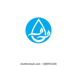 Water drop Logo Template vector illustration design