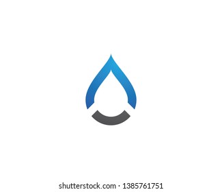 water drop Logo Template vector illustration design