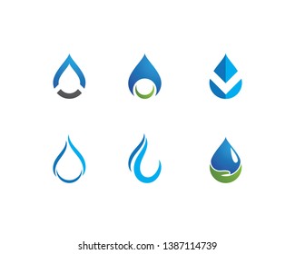 water drop Logo Template vector illustration design