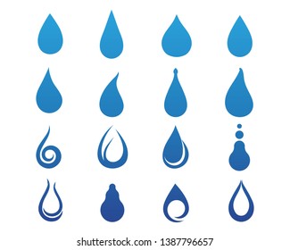 Water drop Logo Template vector illustration design