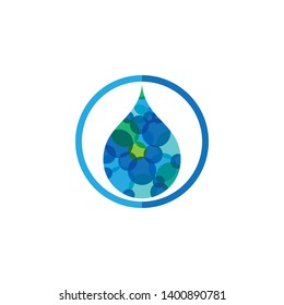 Water Drop Logo Template vector illustration design - Vector