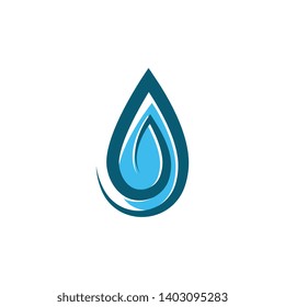 Water drop Logo Template vector illustration design