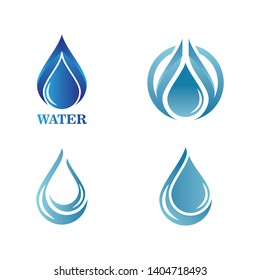 water drop Logo Template vector illustration design