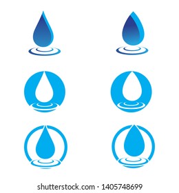 water drop Logo Template vector illustration design