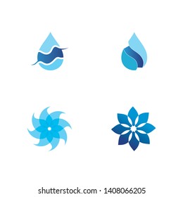 water drop Logo Template vector illustration design
