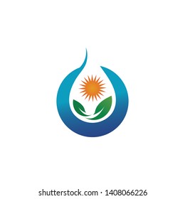 water drop Logo Template vector illustration design
