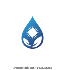 water drop Logo Template vector illustration design
