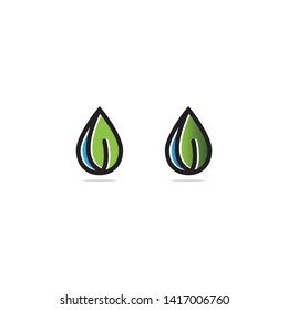 water drop Logo Template vector illustration design
