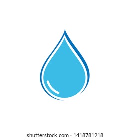 Water Drop Logo template vector icon illustration design 