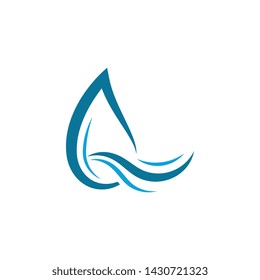 Water drop Logo Template vector illustration design