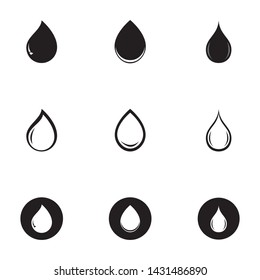 water drop Logo Template vector illustration design