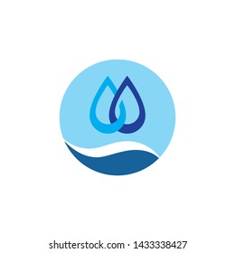 water drop Logo Template vector illustration design