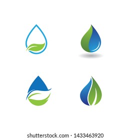 water drop Logo Template vector illustration design