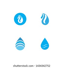 water drop Logo Template vector illustration design