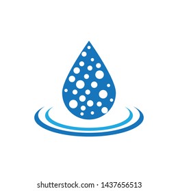 Water drop logo Template vector illustration design
