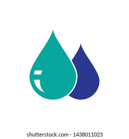 water drop Logo. Template. vector illustration design.